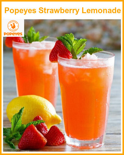 Popeyes Strawberry Lemonade