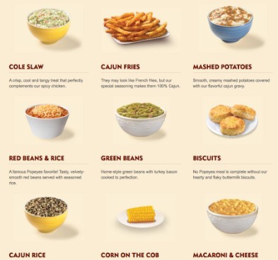 Popeyes Menu With Prices